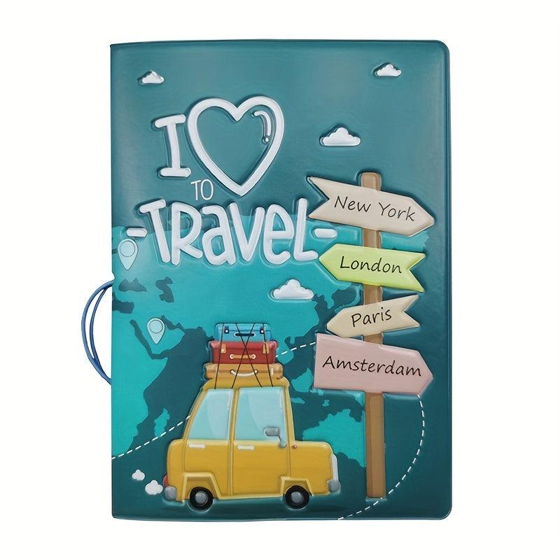 Vintage Pattern Passport Holder Card Holder