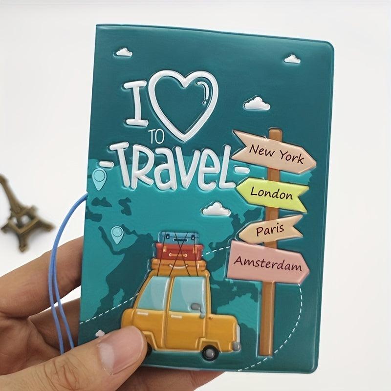 Vintage Pattern Passport Holder Card Holder
