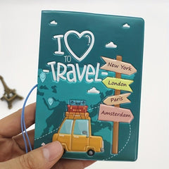 Vintage Pattern Passport Holder Card Holder