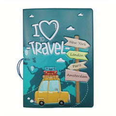 Vintage Pattern Passport Holder Card Holder