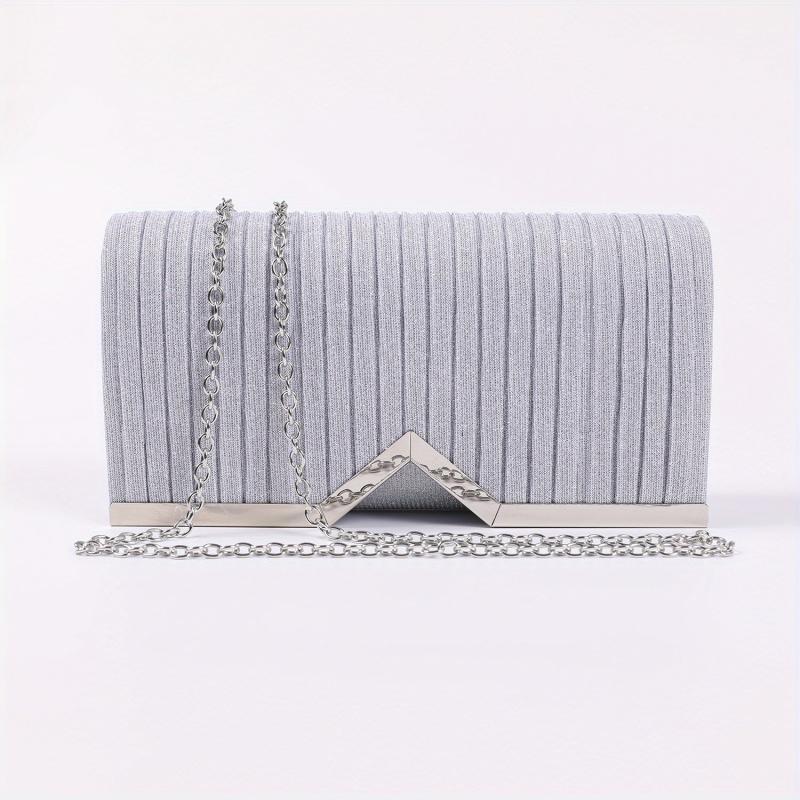 Flap Clutch Bag Banquet Metal Chain Crossbody Bag
