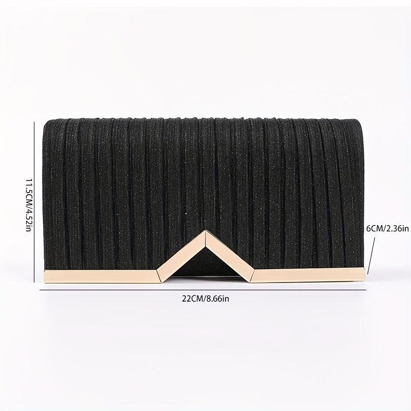 Flap Clutch Bag Banquet Metal Chain Crossbody Bag