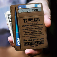 Vintage PU Leather Wallet Card Holder Men's Coin Purse Key Holder
