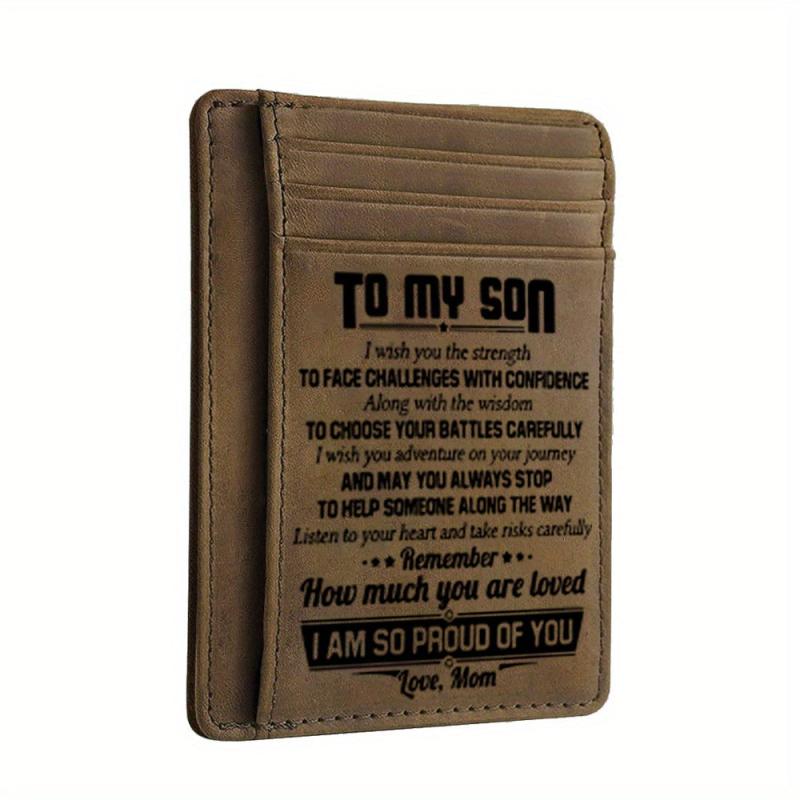 Vintage PU Leather Wallet Card Holder Men's Coin Purse Key Holder