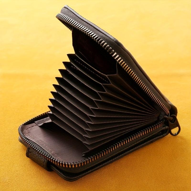 Mini Credit Card Holder Wallet Card Slot With ID Window