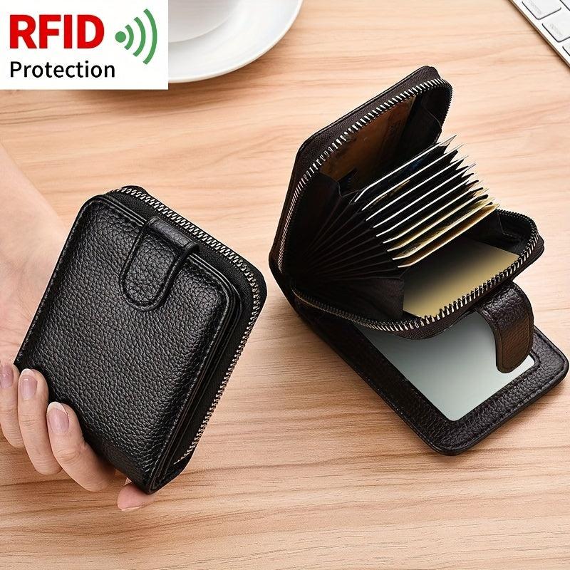 Mini Credit Card Holder Wallet Card Slot With ID Window