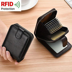 Mini Credit Card Holder Wallet Card Slot With ID Window