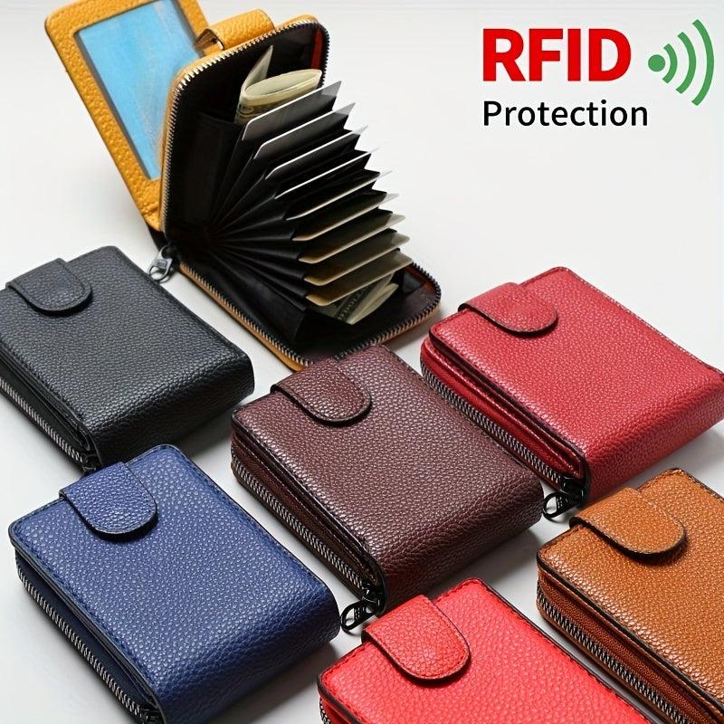 Mini Credit Card Holder Wallet Card Slot With ID Window
