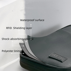 RFID Blocking Card Storage Bag for Travel Anti Theft Waterproof Handbag