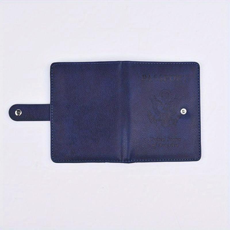 PU Leather Passport Holder Card Ticket Organizer