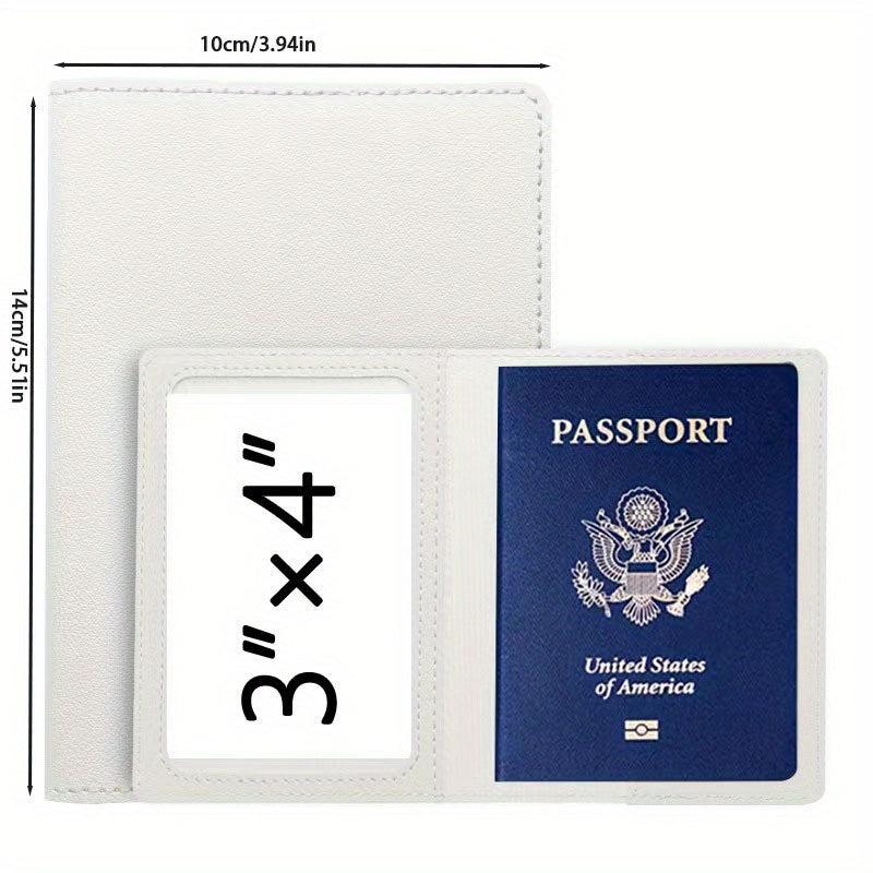 Passport card Holder Protective Cover American PU Vaccine Card