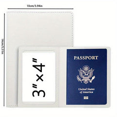 Passport card Holder Protective Cover American PU Vaccine Card