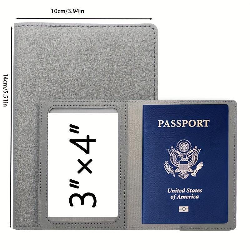 Passport card Holder Protective Cover American PU Vaccine Card