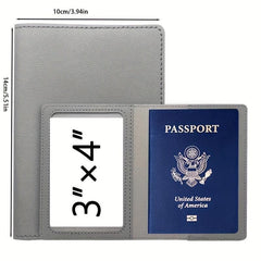 Passport card Holder Protective Cover American PU Vaccine Card
