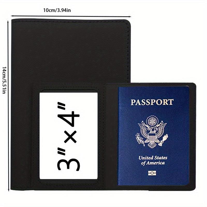 Passport card Holder Protective Cover American PU Vaccine Card