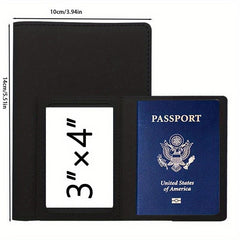 Passport card Holder Protective Cover American PU Vaccine Card