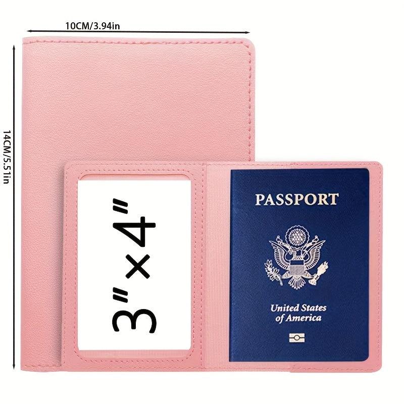 Passport card Holder Protective Cover American PU Vaccine Card