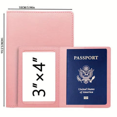 Passport card Holder Protective Cover American PU Vaccine Card