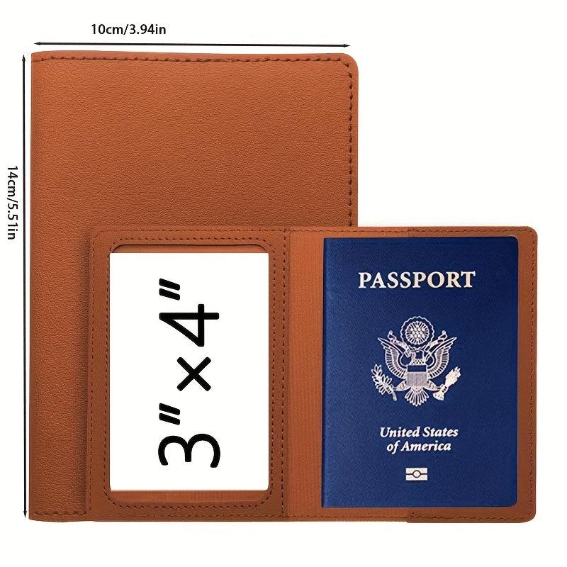 Passport card Holder Protective Cover American PU Vaccine Card