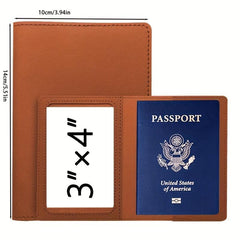Passport card Holder Protective Cover American PU Vaccine Card