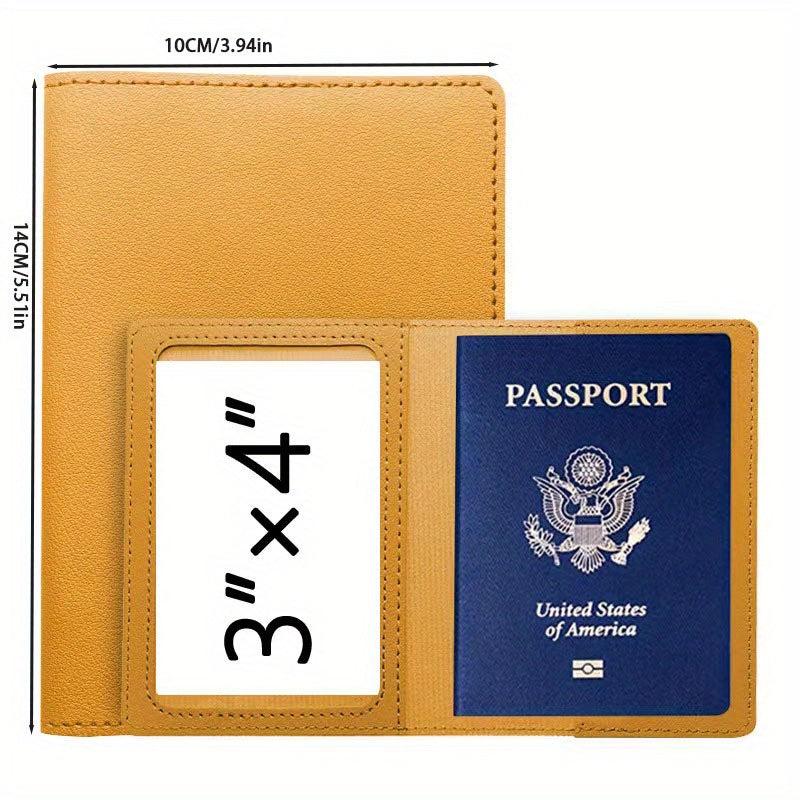 Passport card Holder Protective Cover American PU Vaccine Card