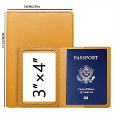 Passport card Holder Protective Cover American PU Vaccine Card