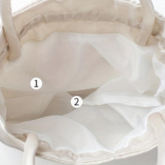 Floral Jacquard Bucket Bag for Women