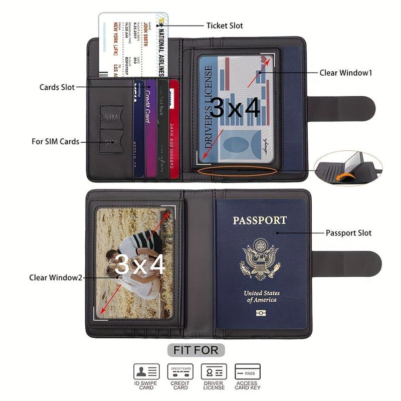 Passport Holder Bag For Men And Women Waterproof Travel Wallet