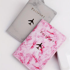Marble Travel Passport Holder Set