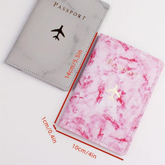 Marble Travel Passport Holder Set