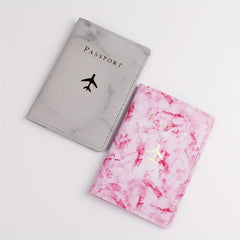 Marble Travel Passport Holder Set
