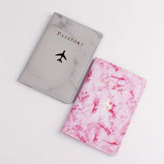 Marble Travel Passport Holder Set