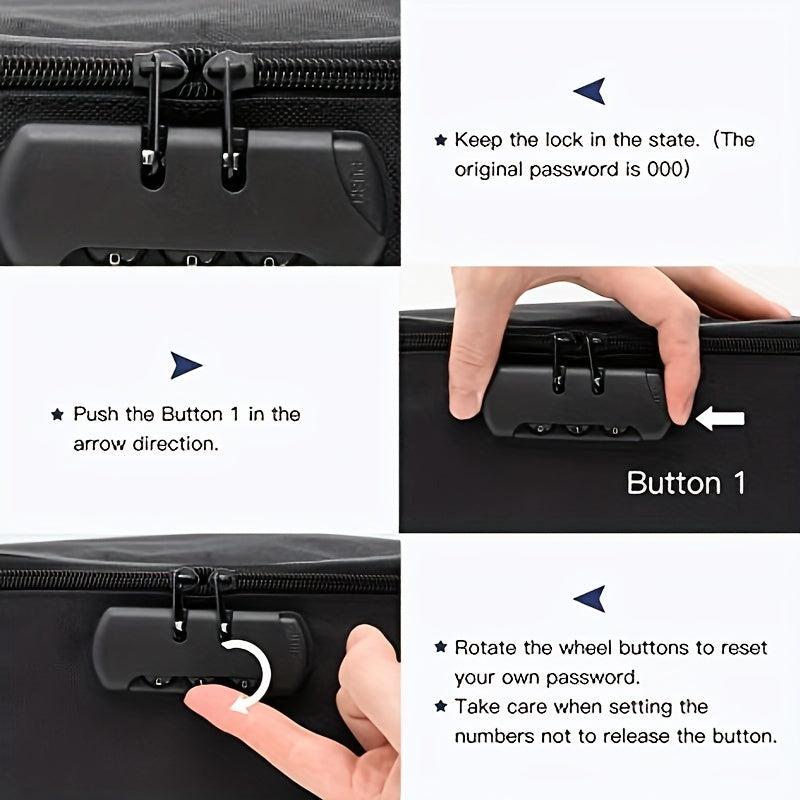 DocSafe Locking Fireproof Document Bag 3 Layer File Storage Case