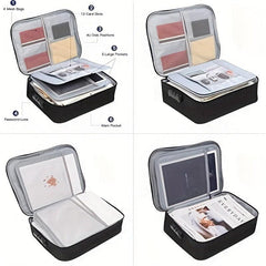 DocSafe Locking Fireproof Document Bag 3 Layer File Storage Case
