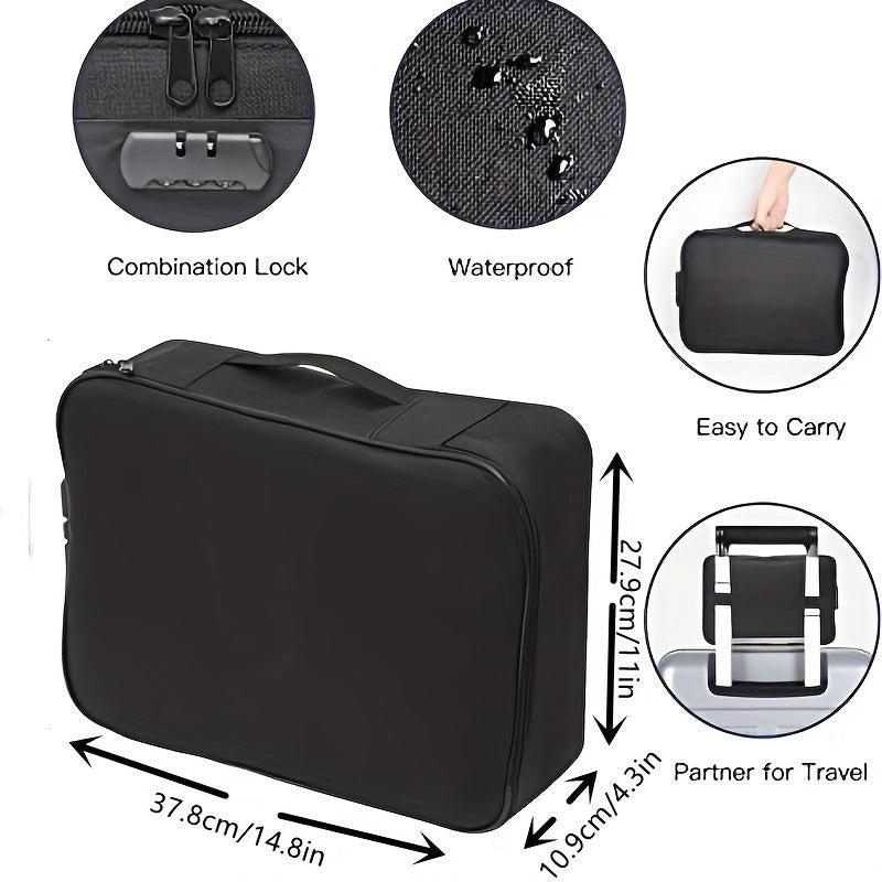 DocSafe Locking Fireproof Document Bag 3 Layer File Storage Case