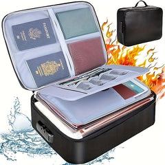 DocSafe Locking Fireproof Document Bag 3 Layer File Storage Case