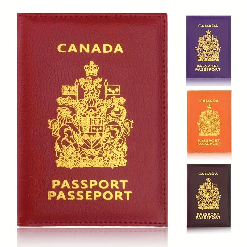 Colorful Canada Passport Cover Holder Wallet