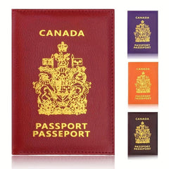 Colorful Canada Passport Cover Holder Wallet
