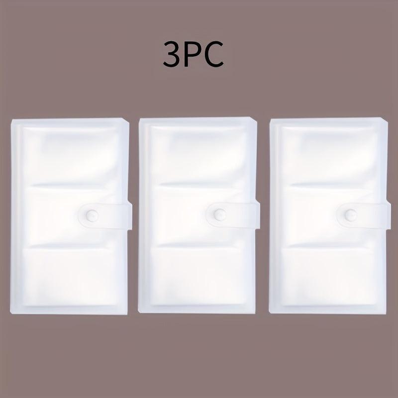 3pcs Transparent Card Case Traffic Card Bank Card Credit Card Holder