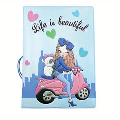 Cartoon Beauty Passport Protective Case for Travel Abroad