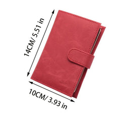 Leather Retro Passport Bag Document Storage Bag Card Holder