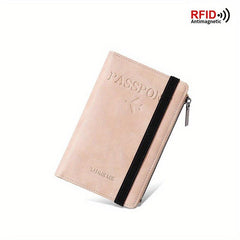 RFID Blocking Passport Holder with Coin Purse