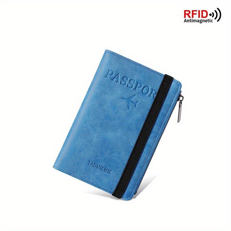 RFID Blocking Passport Holder with Coin Purse