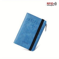 RFID Blocking Passport Holder with Coin Purse
