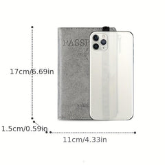 RFID Blocking Passport Holder with Coin Purse