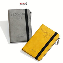 RFID Blocking Passport Holder with Coin Purse