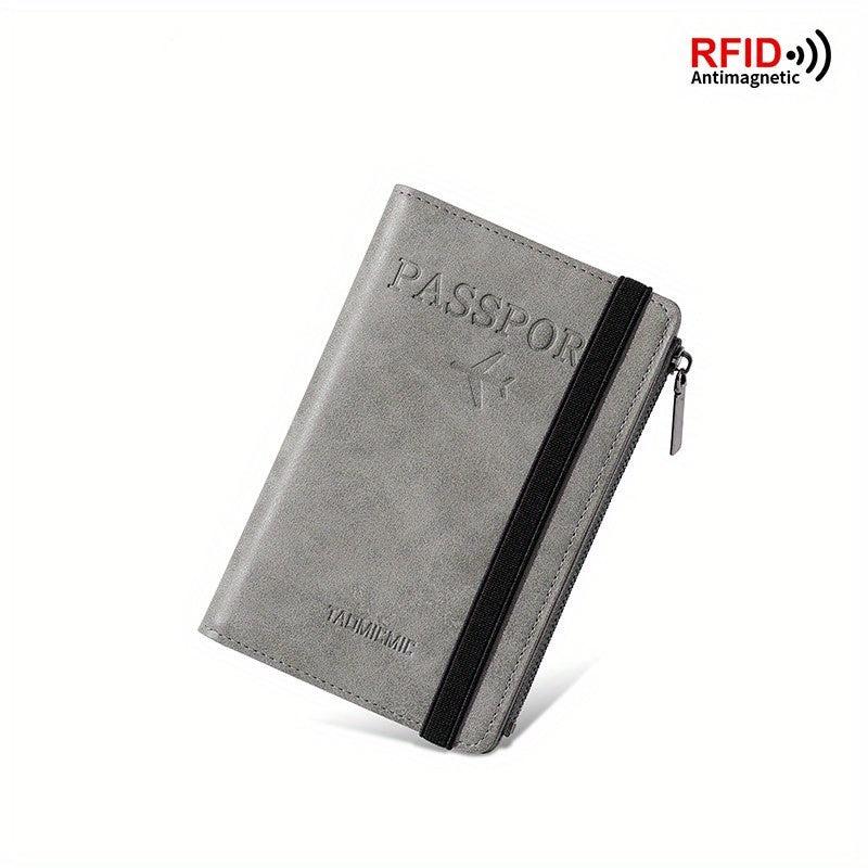 RFID Blocking Passport Holder with Coin Purse