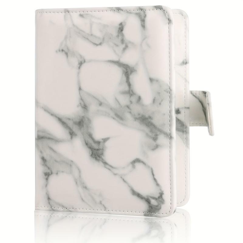 Marble Pattern Passport Case PU Leather Card Holder RFID Blocking Wallet