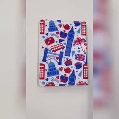 British Style Passport Cover Ticket Clip Leather Storage Bag
