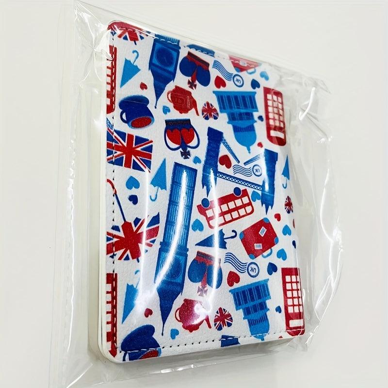 British Style Passport Cover Ticket Clip Leather Storage Bag
